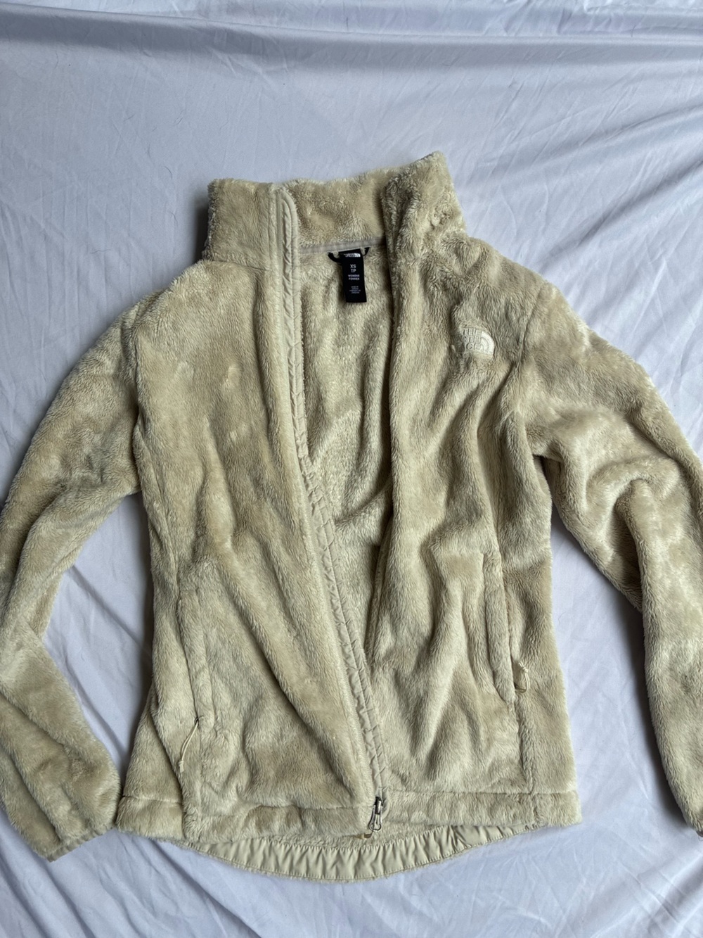 The North Face Women's Cream Plush Fleece Jacket XS